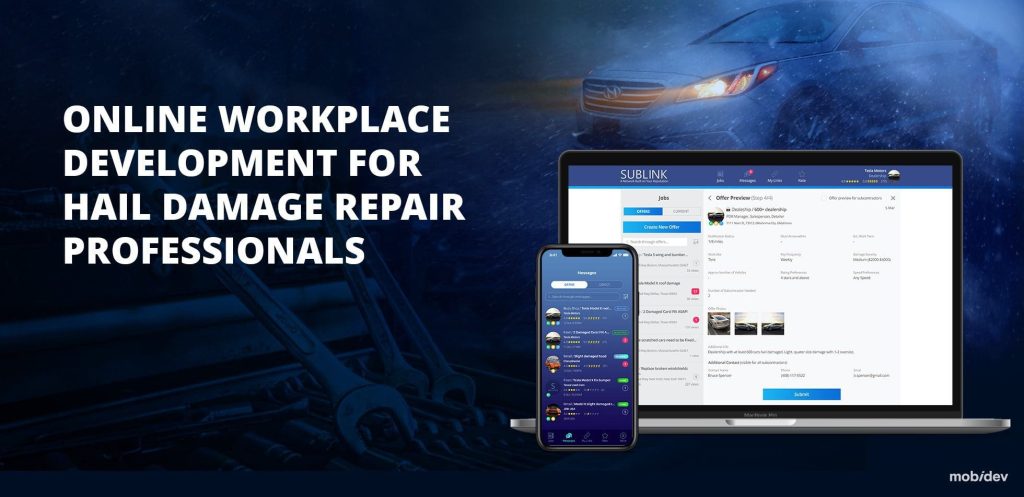 Online Workplace Development for Hail Damage Repair Professionals