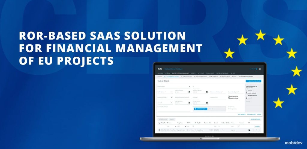 CASE STUDY ROR-BASED SAAS SOLUTION FOR FINANCIAL MANAGEMENT OF EU PROJECTS