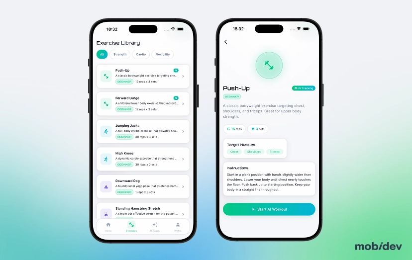AI Fitness Coach for Strength Training App Deliverables