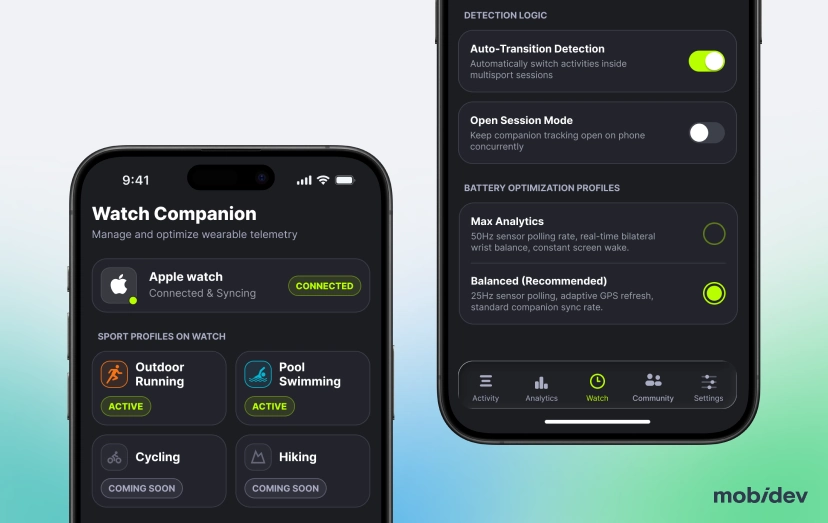 Project Scope of the Apple Watch Multisport Companion